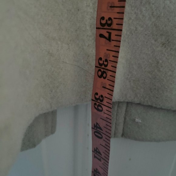 Beige peacoat wool trenchcoat - Picture 3 of 3